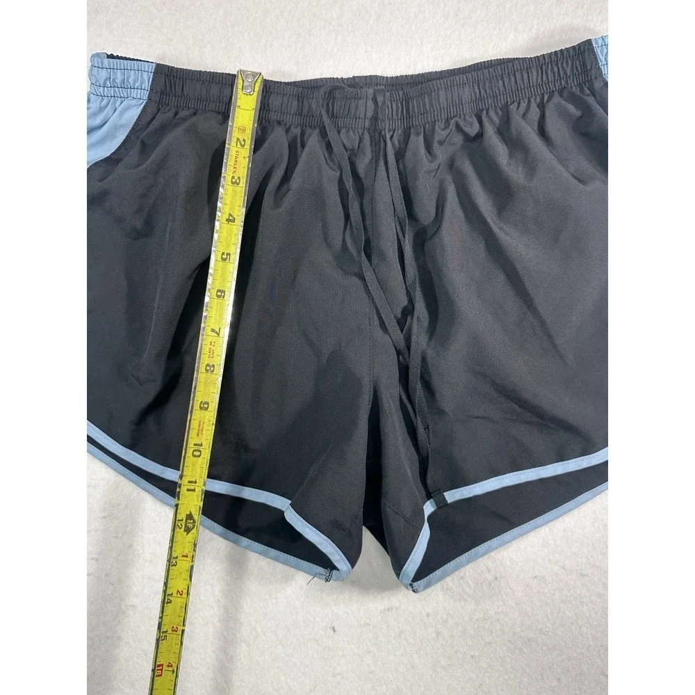 Nike Women's Dri-FIT Running Athletic Shorts Black Blue Size Large